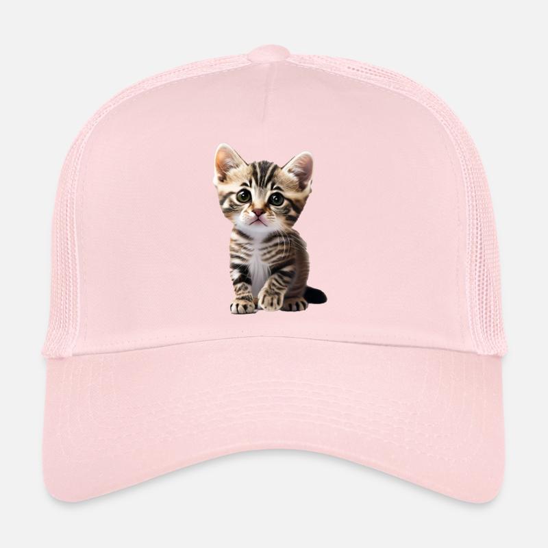 Cute young cat waiting for cuddles Trucker Cap