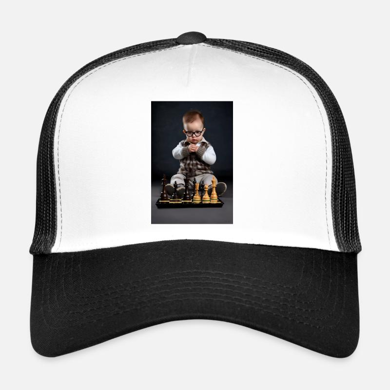 Chess Baby - Trucker Cap - white/black