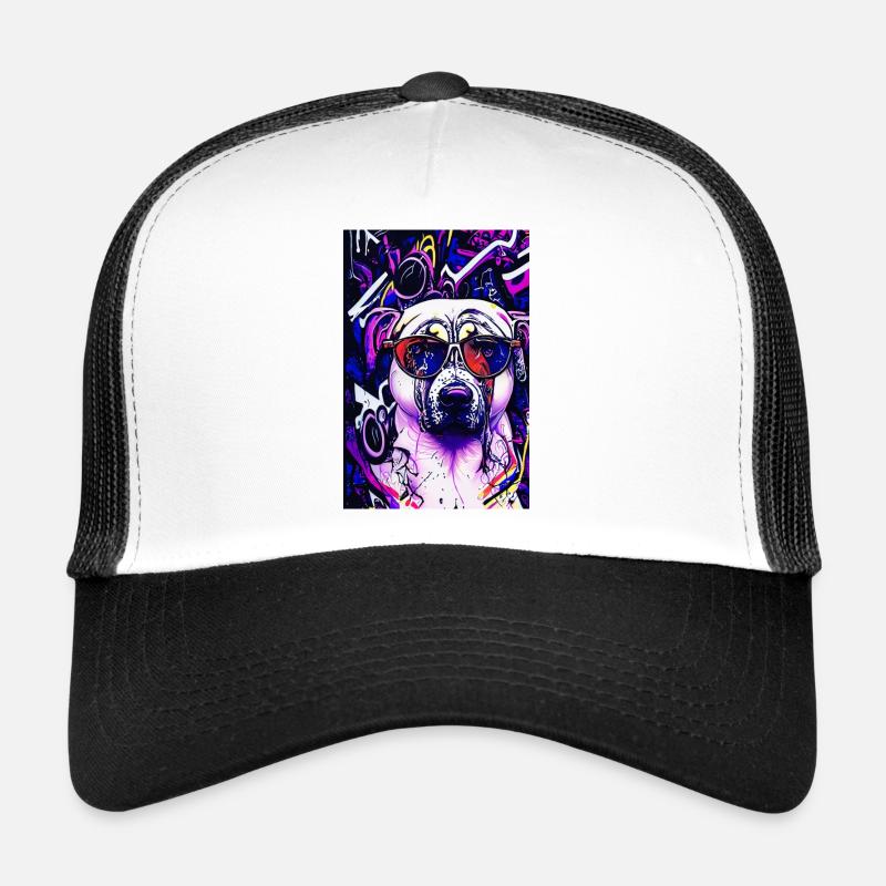 Modern Pop Art Pug Pug Life Trucker Cap