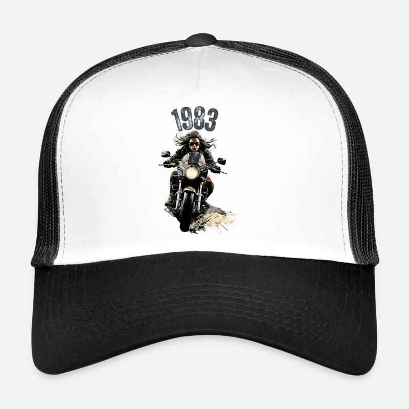 1983, moto Casquette trucker 