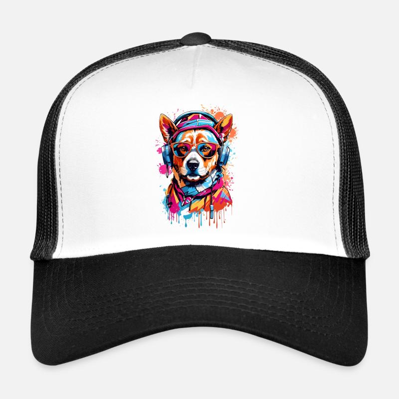 Coole Hund - Trucker Cap - Weiß/Schwarz