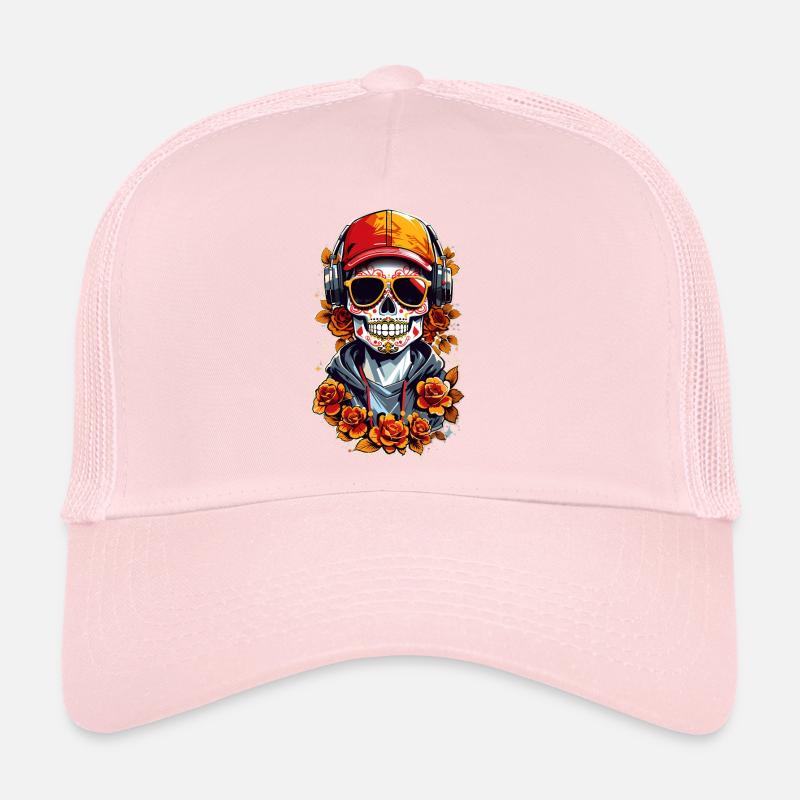 Sugar Skull Trucker Cap