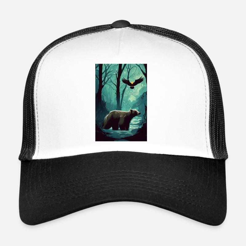 Animaux de la forêt sombre Casquette trucker 