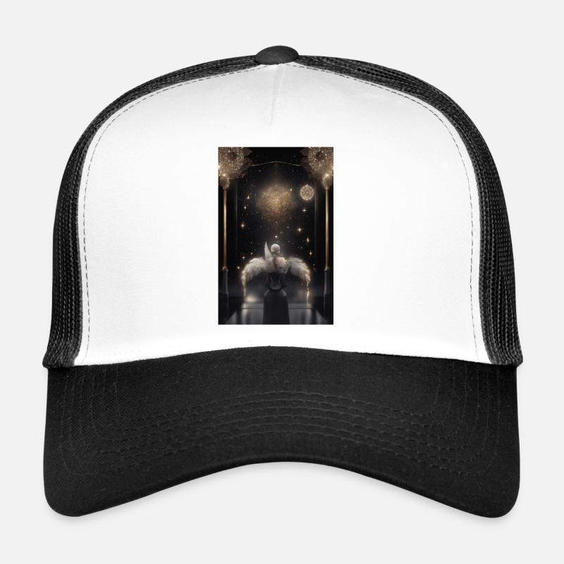 Ange regardant dans les étoiles Casquette trucker 