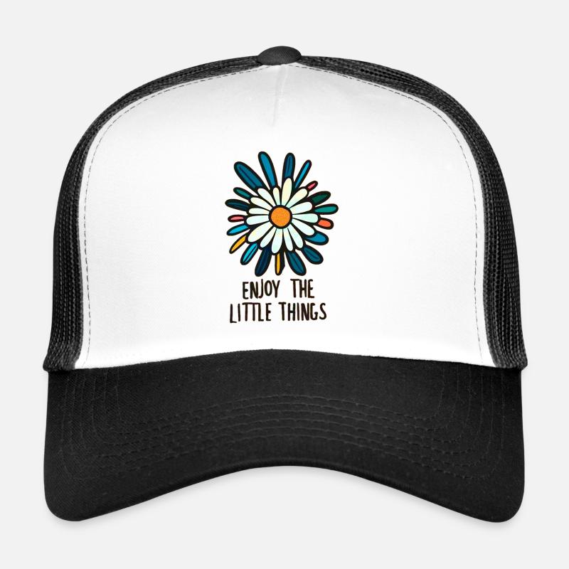 Enjoy the little Things - Trucker Cap - Weiß/Schwarz