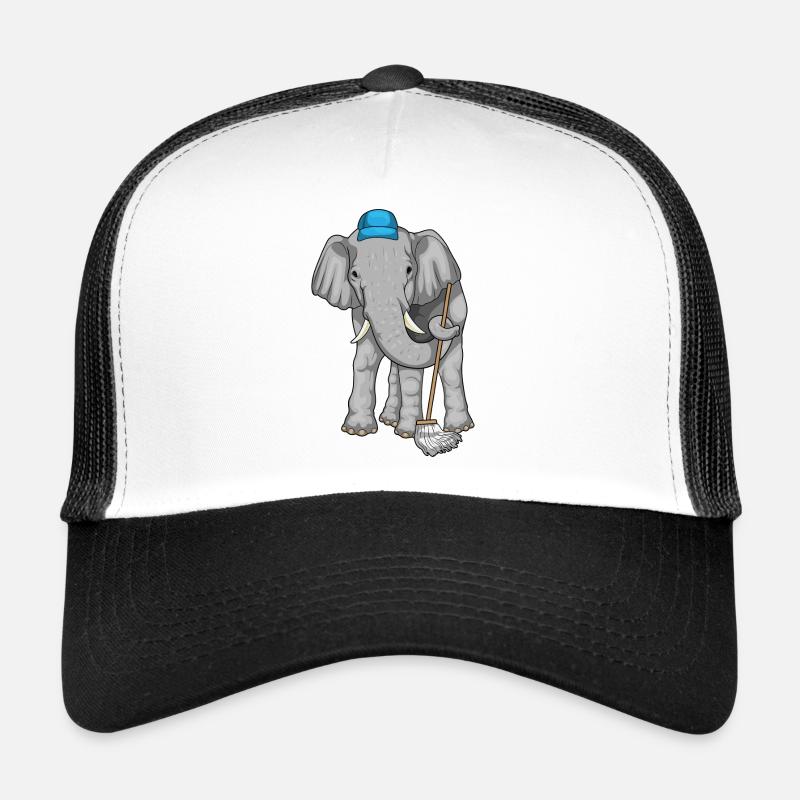 Elephant Cleaner Mop Trucker Cap