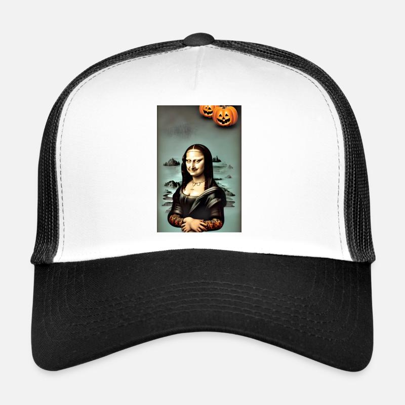 Halloween - Casquette trucker  - blanc/noir