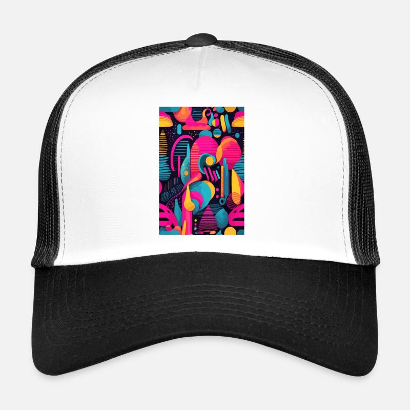 Modèle abstrait moderne Casquette trucker 