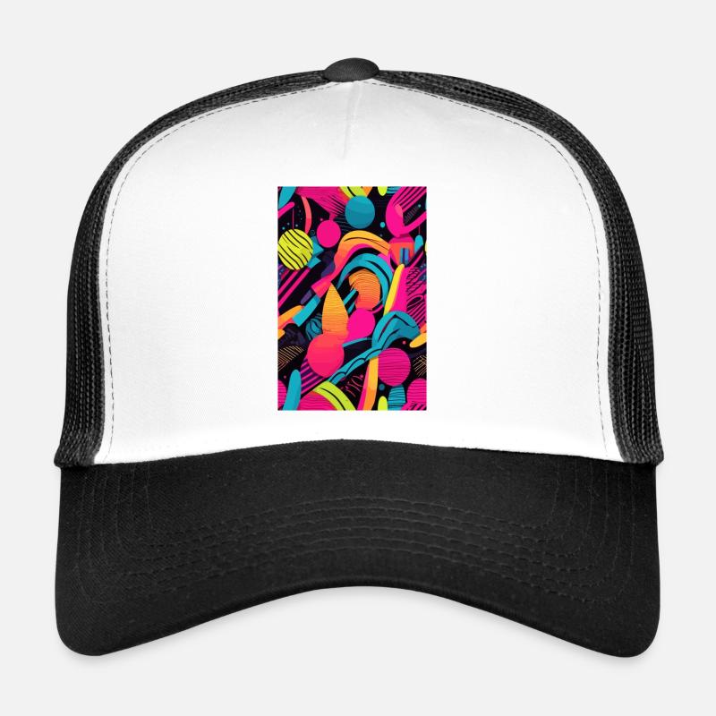 Modèle abstrait moderne Casquette trucker 