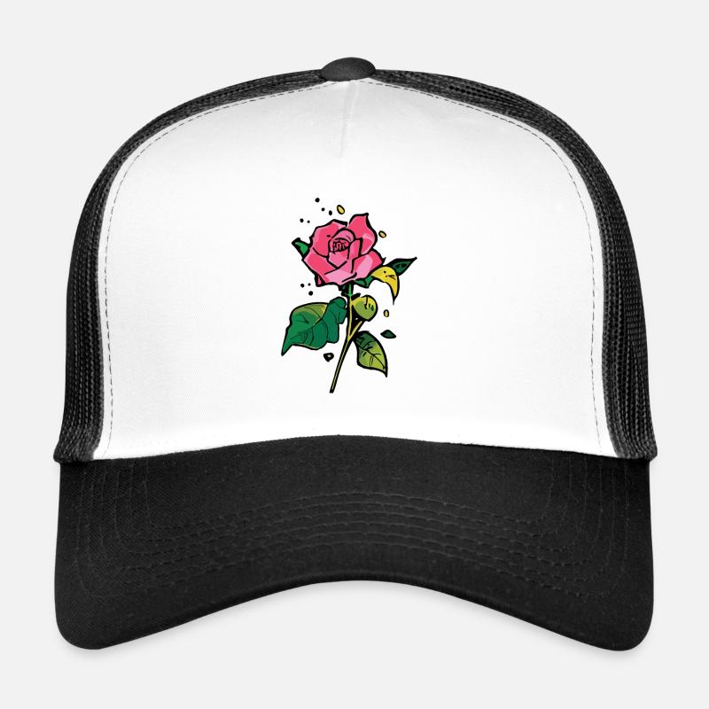 A Pretty Rose Trucker Cap