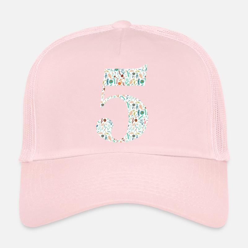 5th Floral Anniversary Trucker Cap