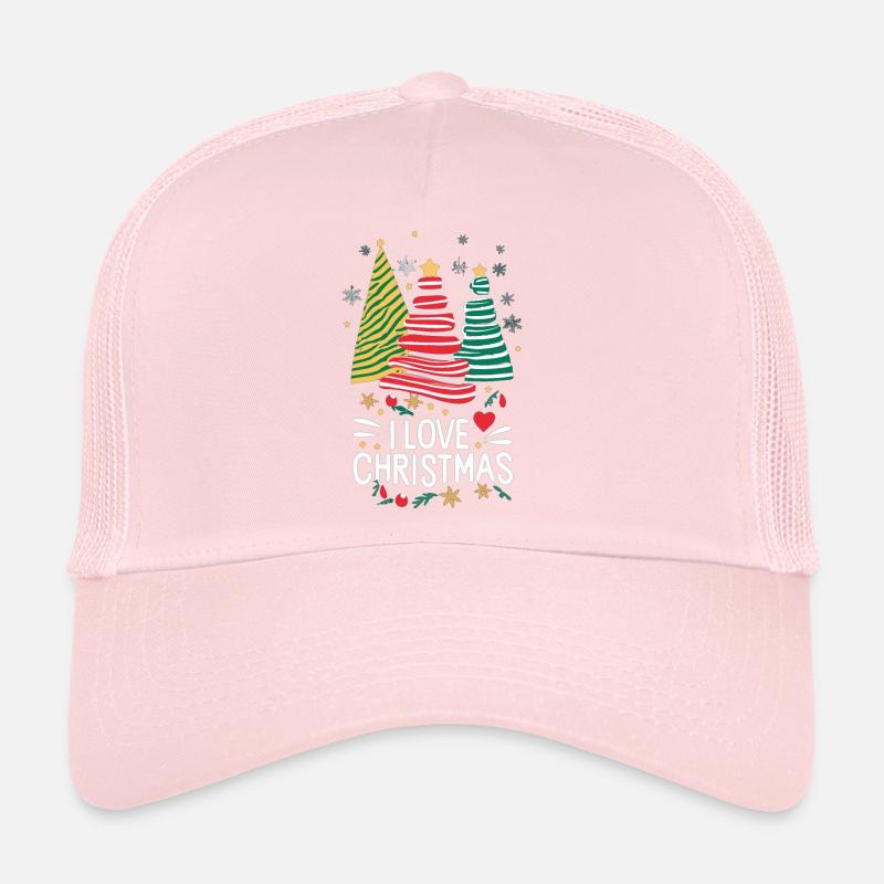 Joyeux Noël J’aime Noël Weihnachts Casquette trucker 