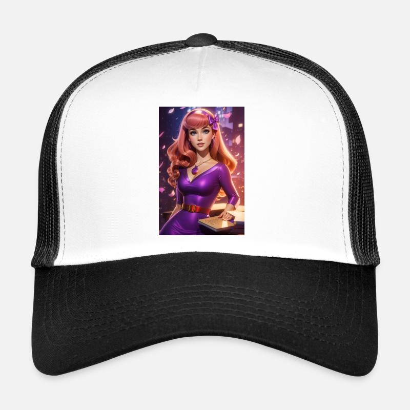 Daphne Blake - Trucker Cap - Weiß/Schwarz