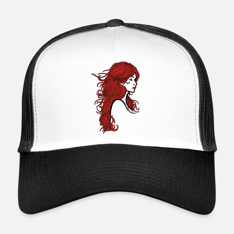 Rothaariges Mädchen Trucker Cap