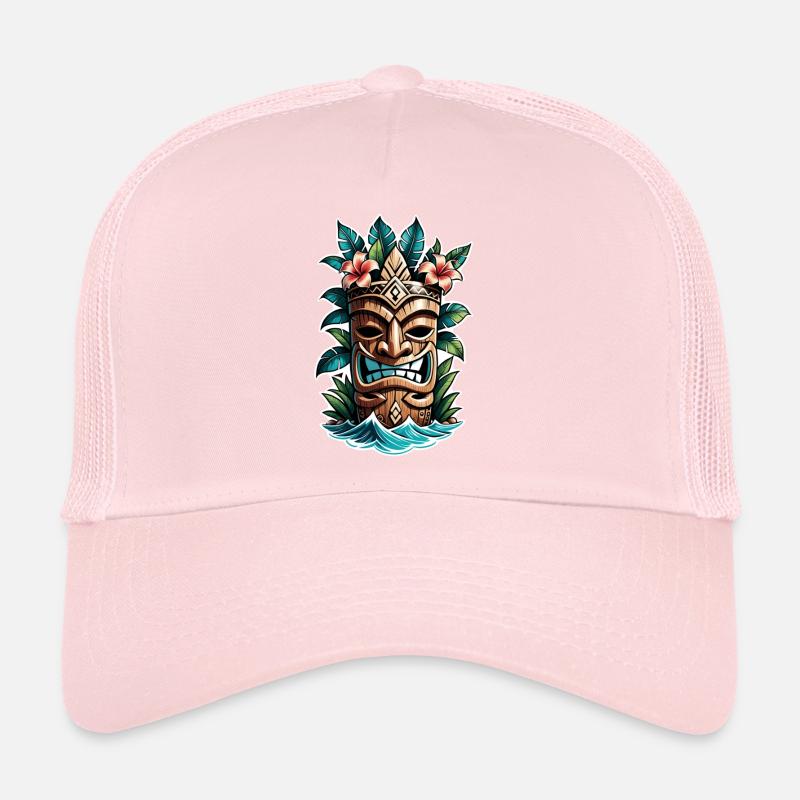 tiki beach - statue polynèsie Casquette trucker 