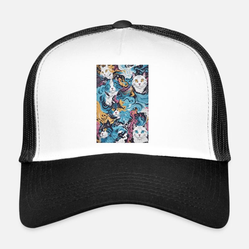 Motif de chat Casquette trucker 