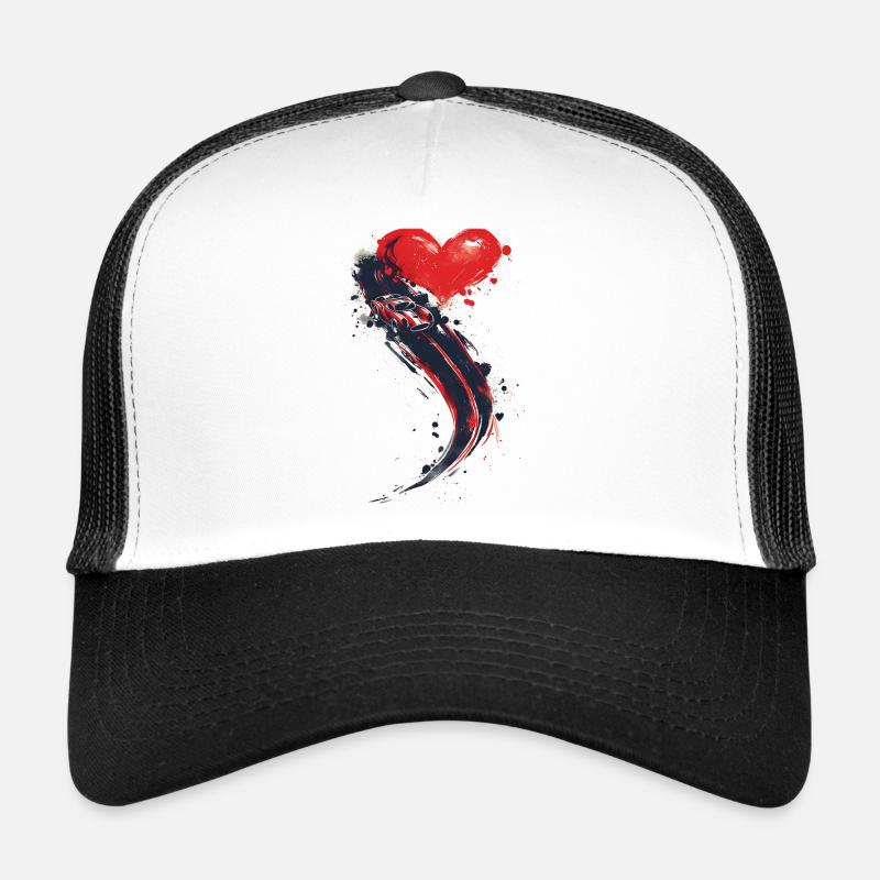Fast Car with a Heart Shape Behind | Speed lovers Trucker Cap
