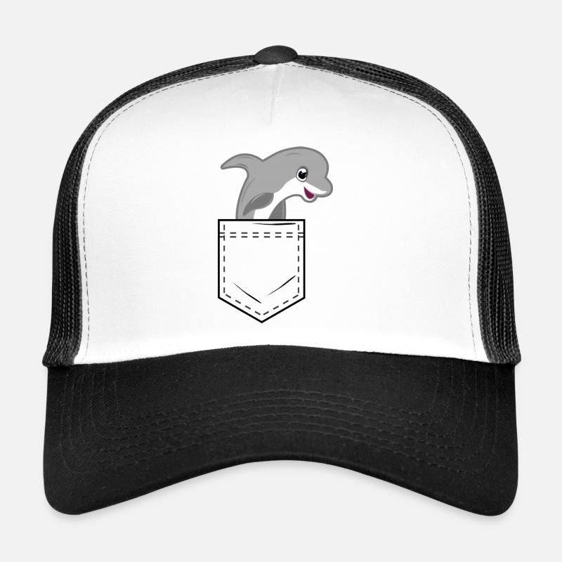 Poche de chemise avec dauphin mignon Casquette trucker 