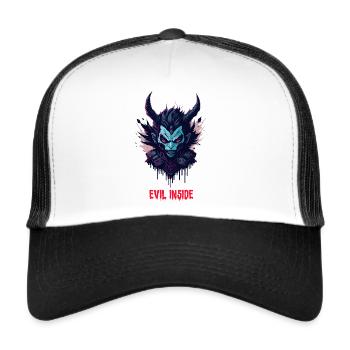 Hard Fashion - Evil Inside - Trucker Cap - Weiß/Schwarz - Vorne