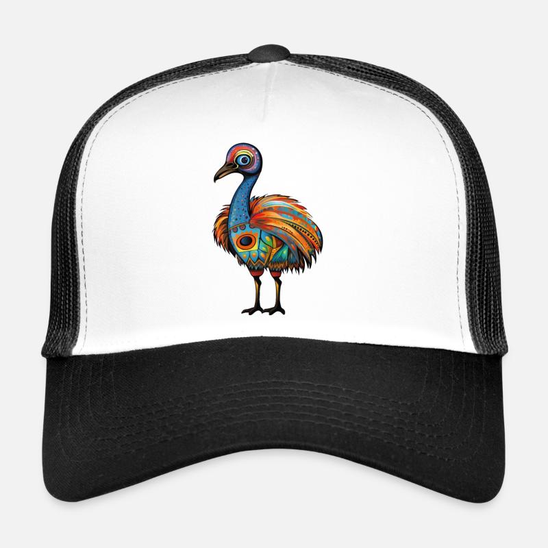 Australien - Emu - Trucker Cap - Weiß/Schwarz
