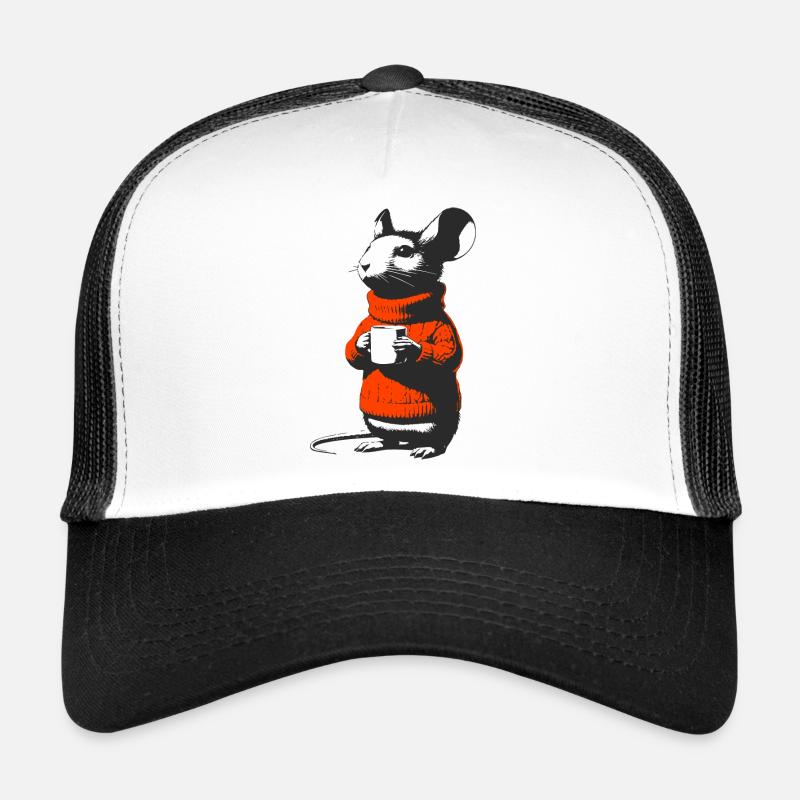 Mouse in turtleneck sweater Trucker Cap