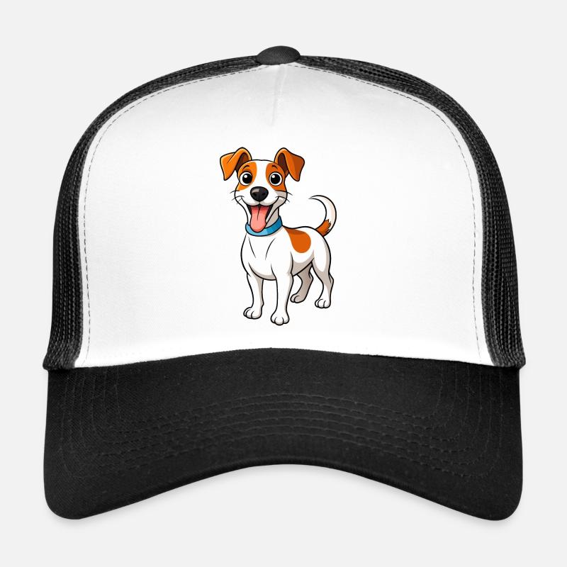 Energetic Jack Russell Terrier Trucker Cap