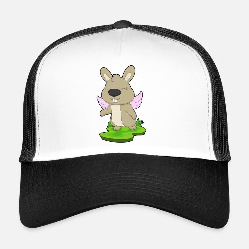 Rabbit Angel Wings Trucker Cap