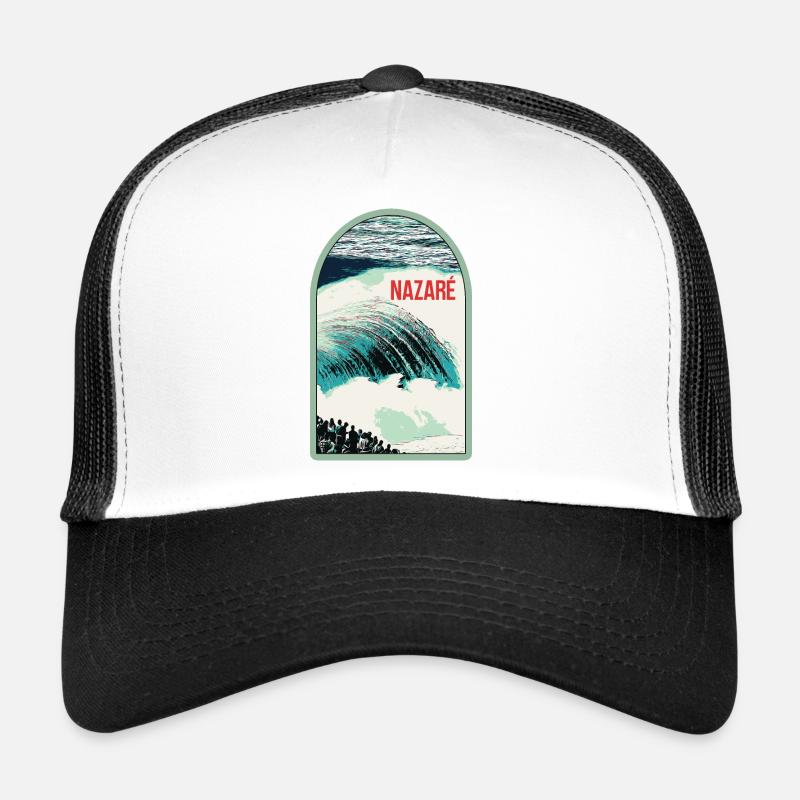 Wellen von Nazaré, Surfparadies Trucker Cap