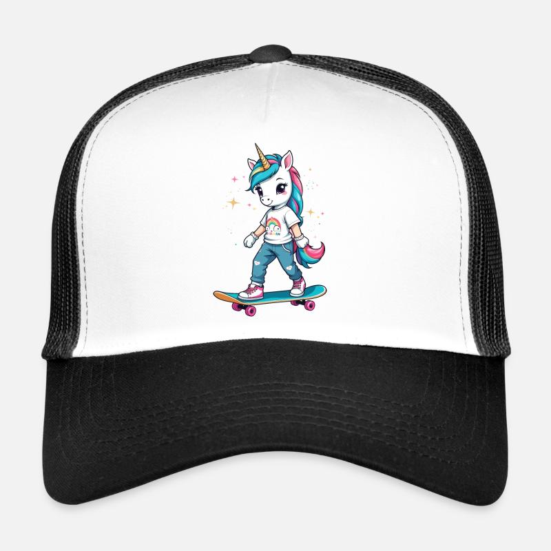 Licorne patineuse Casquette trucker 