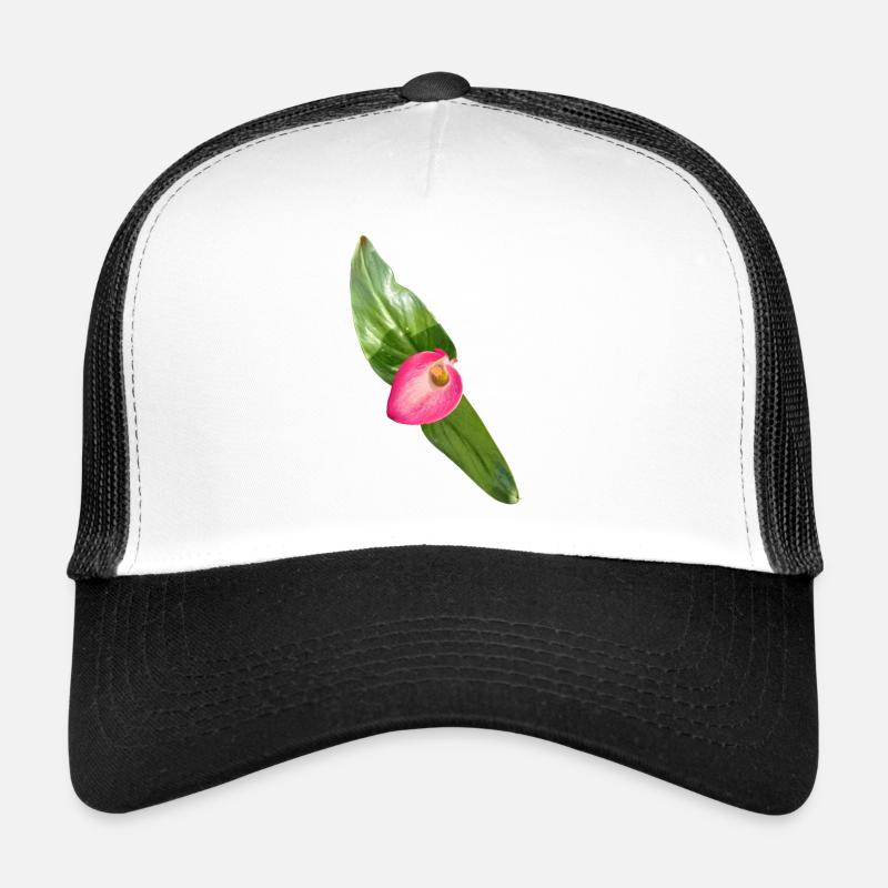 Pink Calla Blossom Trucker Cap