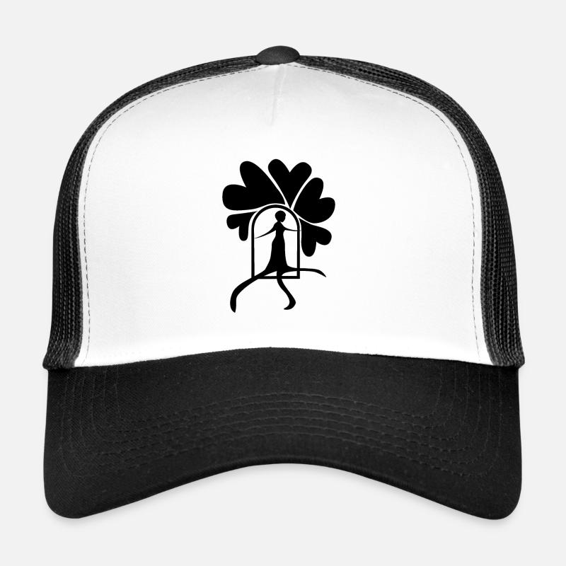 Step out black - Trucker Cap - white/black