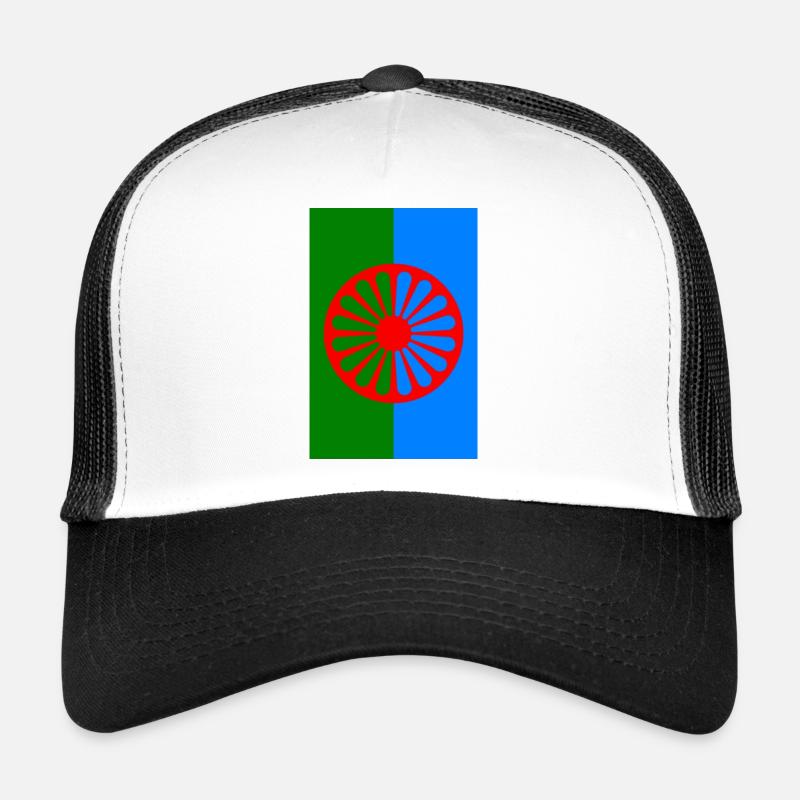 115552801 179234121 drapeau rom 2 Casquette trucker 