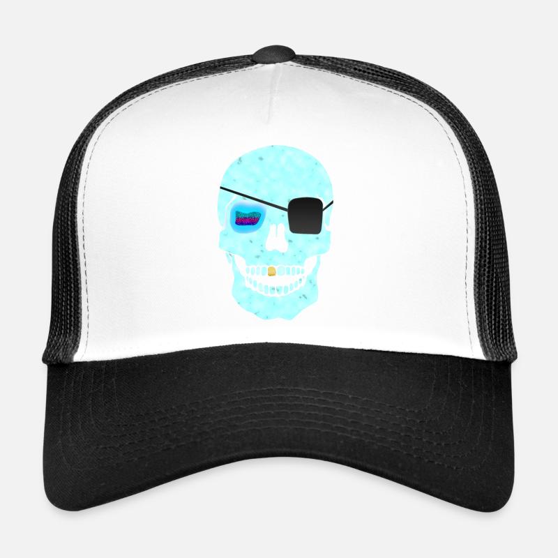 One Eye & Golden Tooth Schädel Trucker Cap