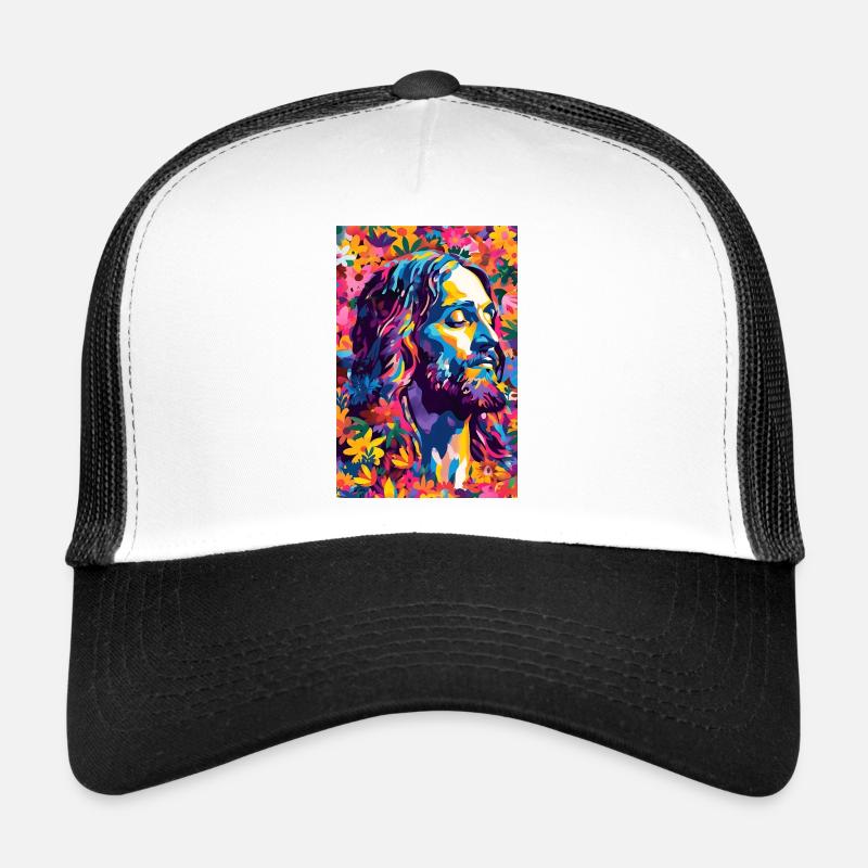 Lebendige Jesus Wandkunst, Digitaler Download, Trucker Cap