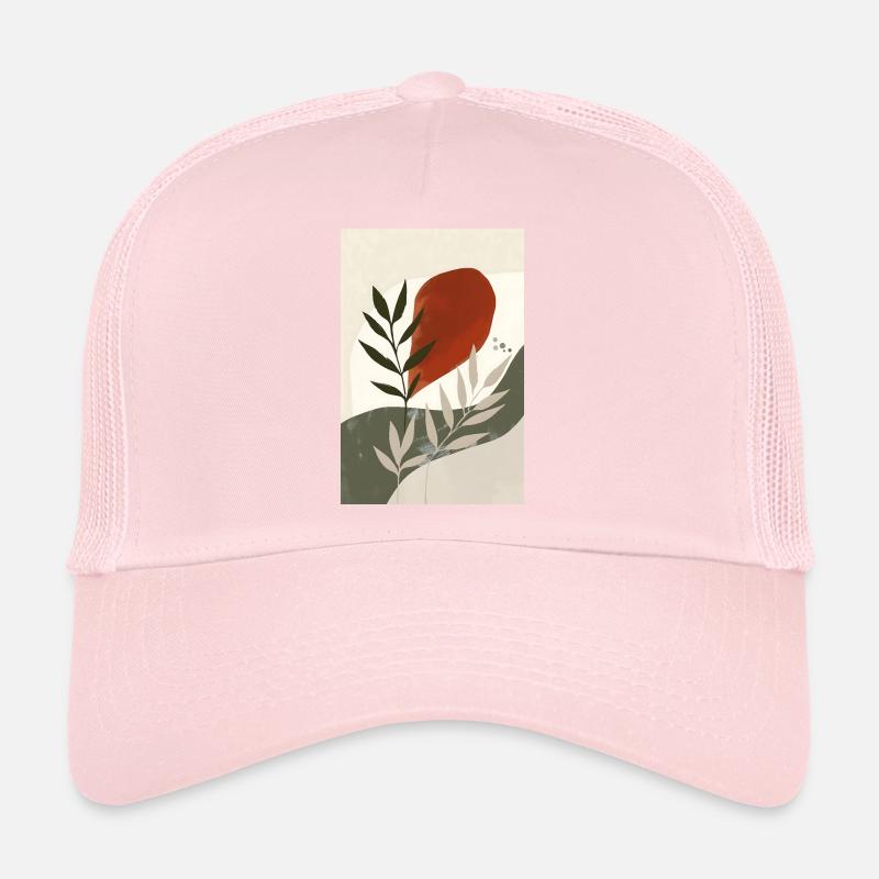 Modernes Böhmisches Vogeldruck, Rustikale Boho Trucker Cap