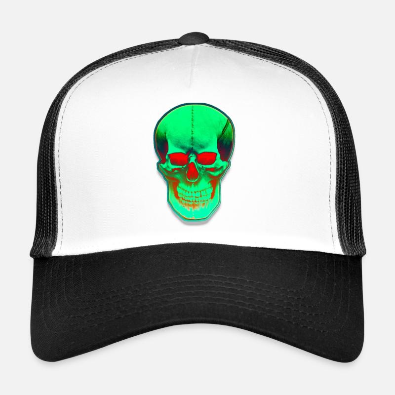 Green head with red eyes Trucker Cap