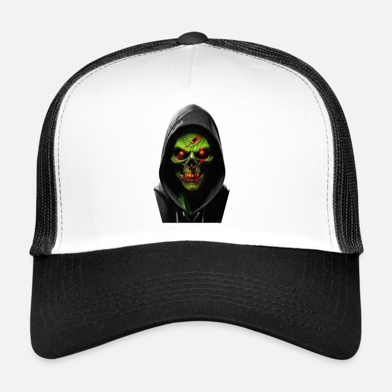 Zombie - Trucker Cap - Weiß/Schwarz