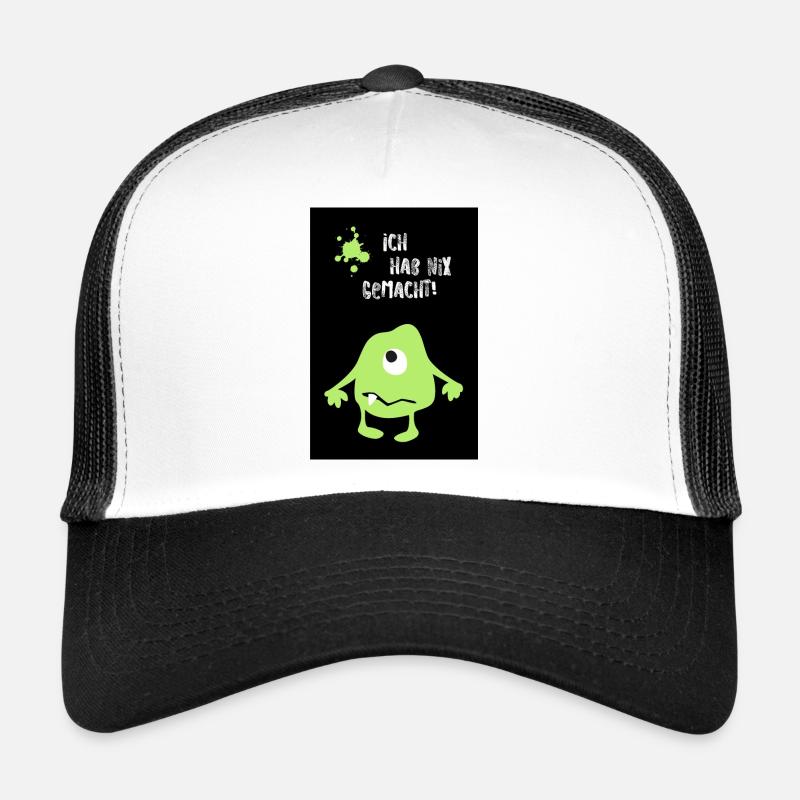 Affiche Monstre Halloween Bande dessinée Humour innocent Casquette trucker 