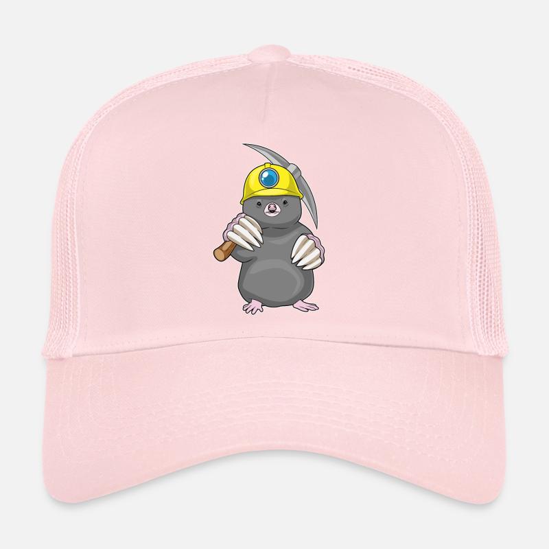 Mole Miner Pickaxe Mining Trucker Cap