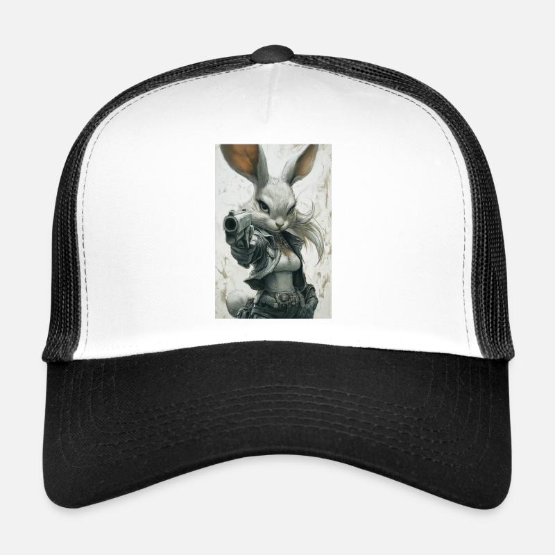 Lapin urbain avec pistolet Casquette trucker 