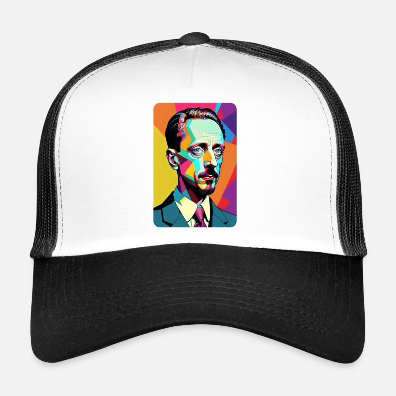 Rainer Maria Rilke Comic Art Pop Art T-Shirt Trucker Cap