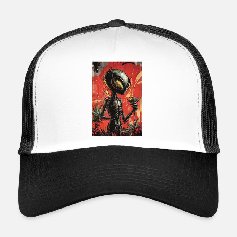Graffiti de jardinier extraterrestre Casquette trucker 