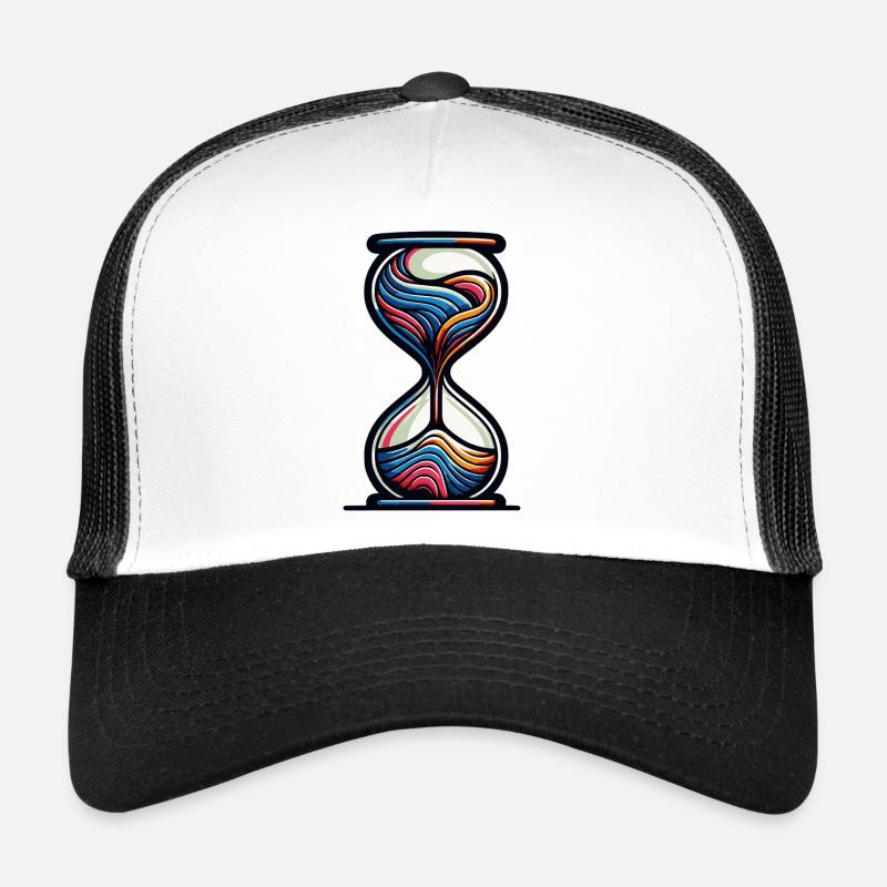 Sablier coloré à l’esthétique moderne Casquette trucker 