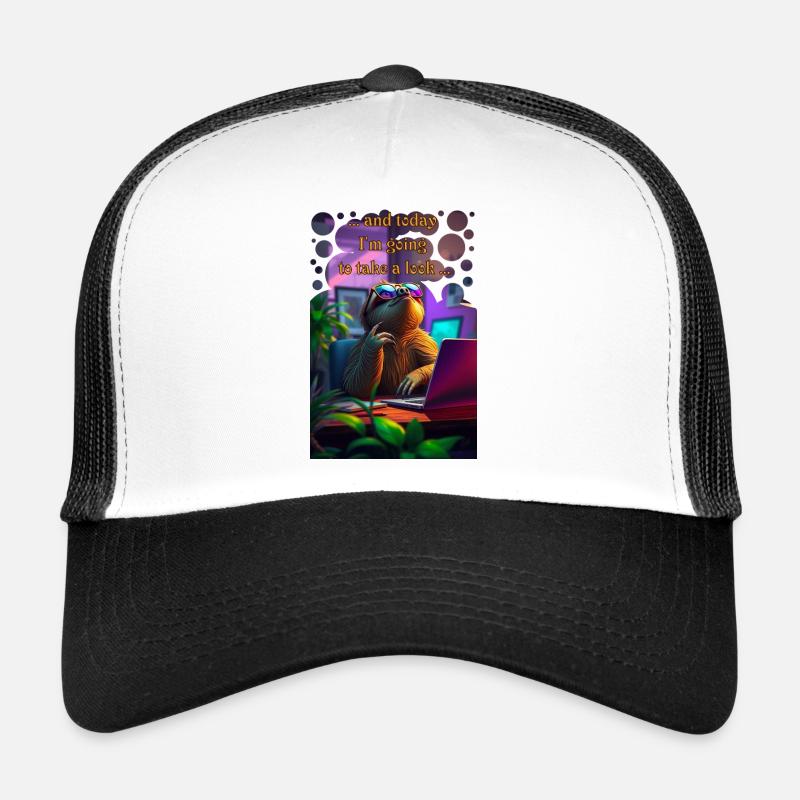 And today I risk a look sloth in the office Trucker Cap