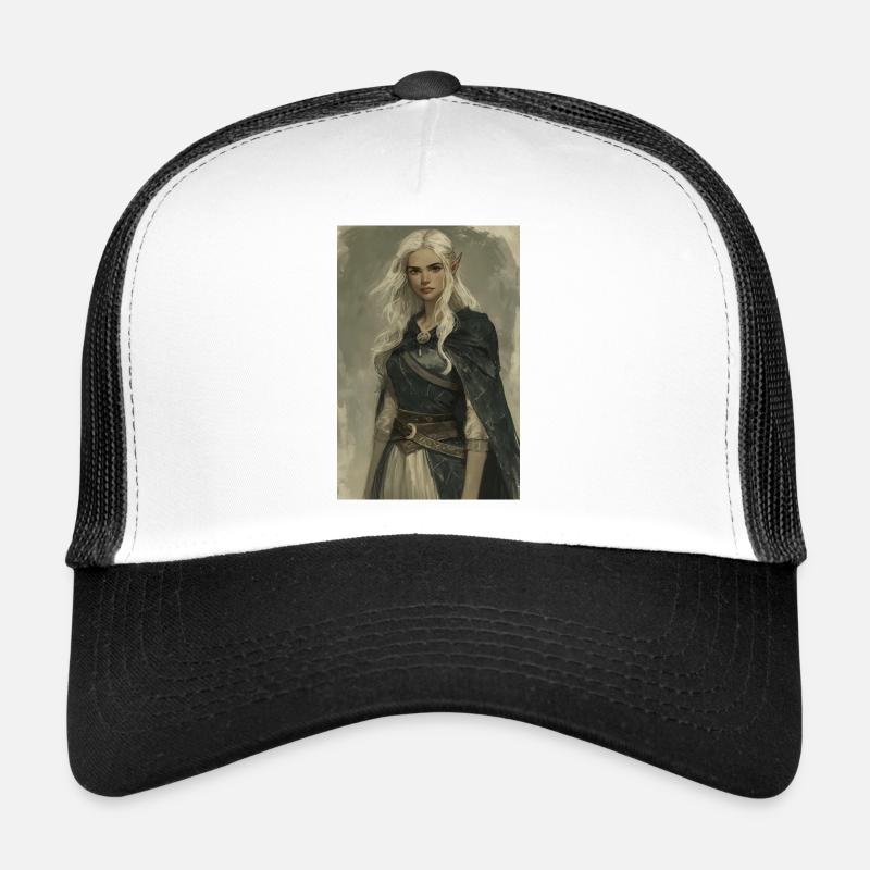 Poster Illustration Elfenfrau Trucker Cap