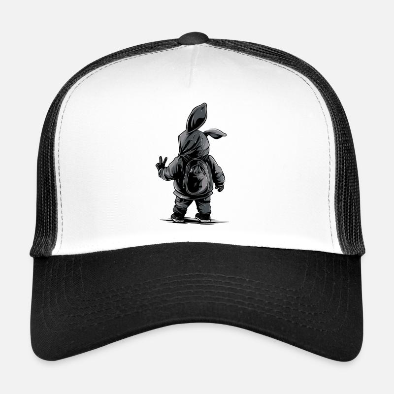 Lapin de Pâques Lapin de Pâques Oeufs de Pâques Casquette trucker 