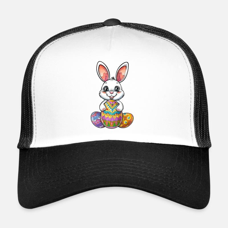 Lapin de Pâques Lapin mignon Pâques Casquette trucker 