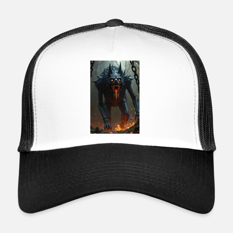 Amon-Heh, dieu doré de l’éternité, assis sur un cosme Casquette trucker 