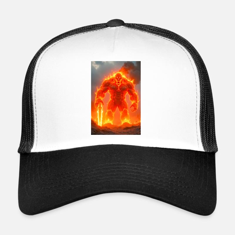 Le géant de l’incendie de Surt mène la destruction Ragnarök Casquette trucker 