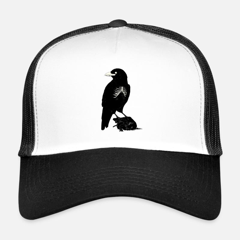 Corbeau noir Casquette trucker 